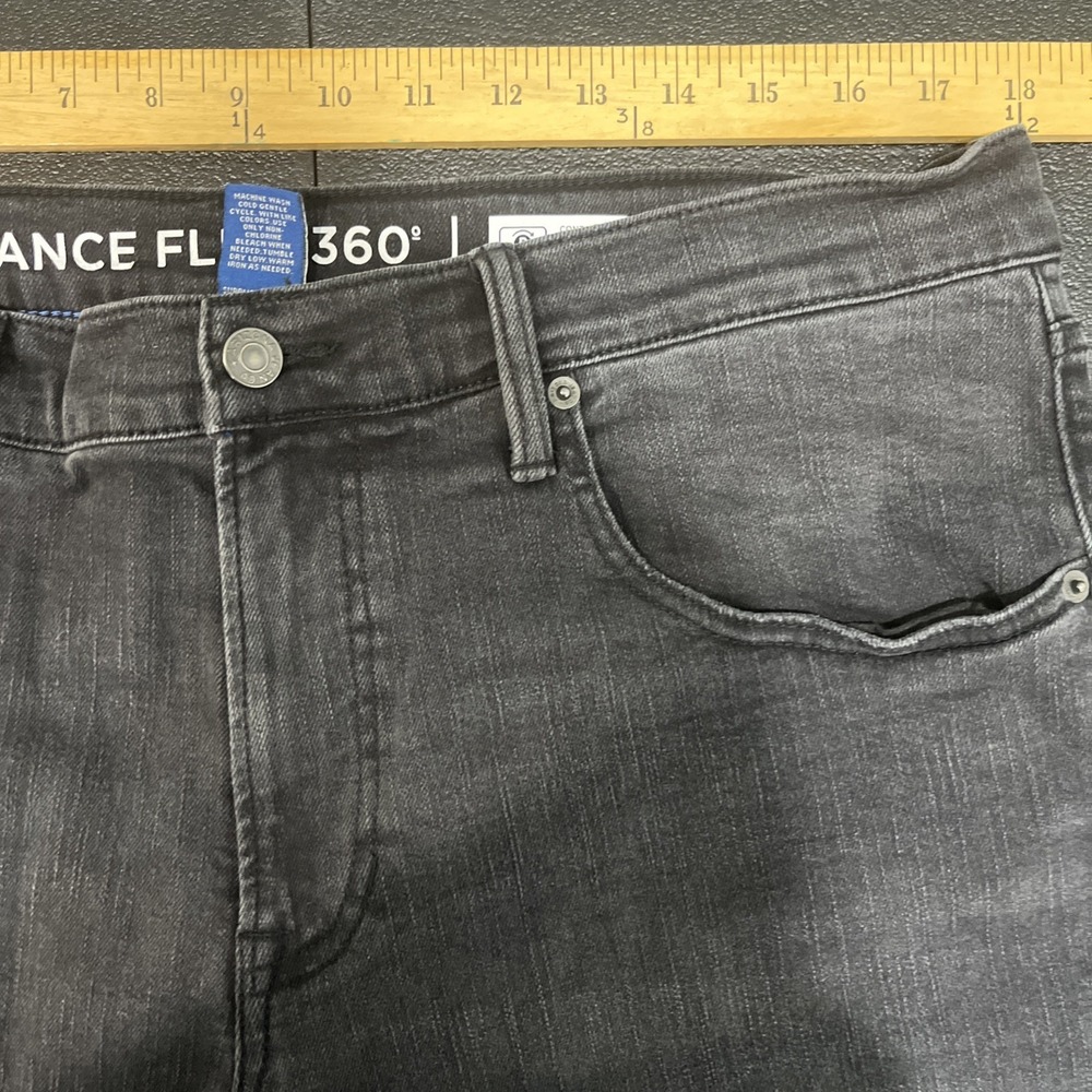 Arizona Jean Co Jeans Mens 36x30 Black Advance Flex 360 Slim Leg Stretch Denim - Picture 7 of 9